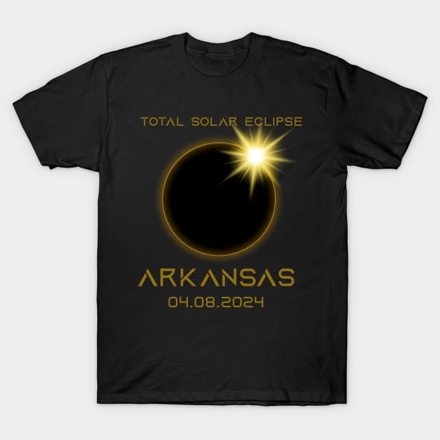 Total-Solar-Eclipse-2024-Arkansas T-Shirt by Bones Be Homes